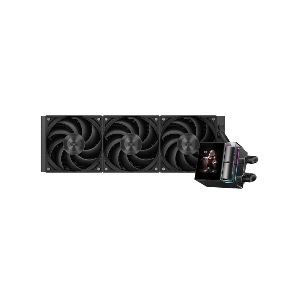 Водяное охлаждение для CPU PCCooler DS360 Display BK 115X/1200/1700/1851/AM4/AM5 Черный
