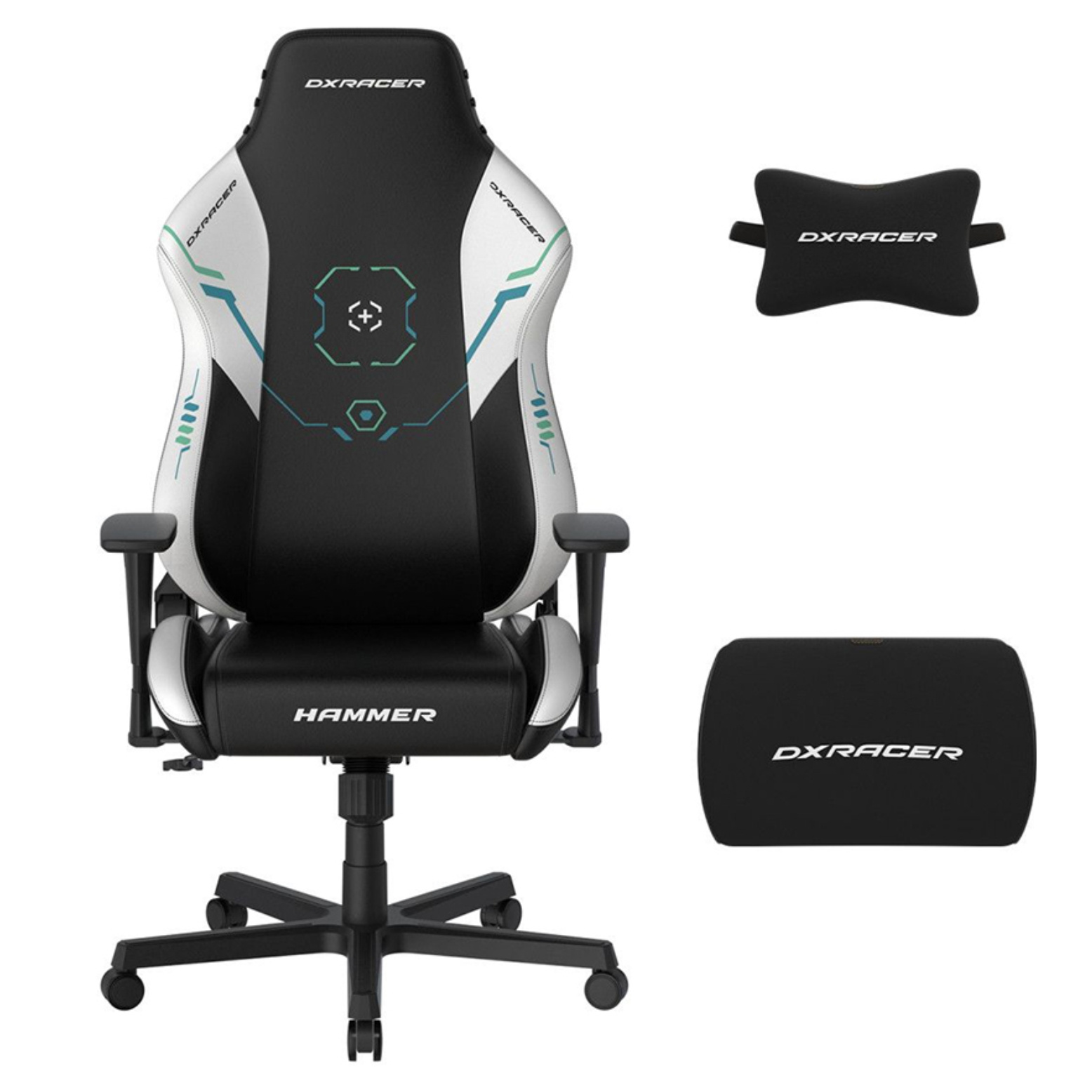 Игровое компьютерное кресло, DX Racer, GC/LHE23LTA/SITBETTERGAMELONGER, Hammer series, Рекомендуемый рост: до 190 см, Рекомендуемый вес: до 115 кг, Эк