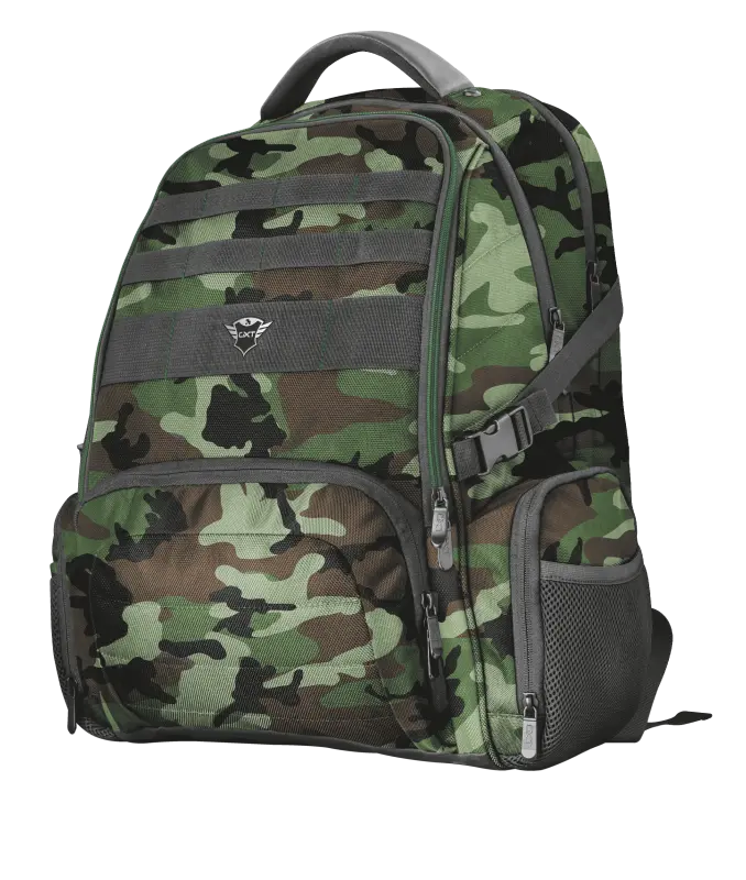 Рюкзак Trust GXT 1250G Hunter Gaming 17,3" зелёный-камуфляж