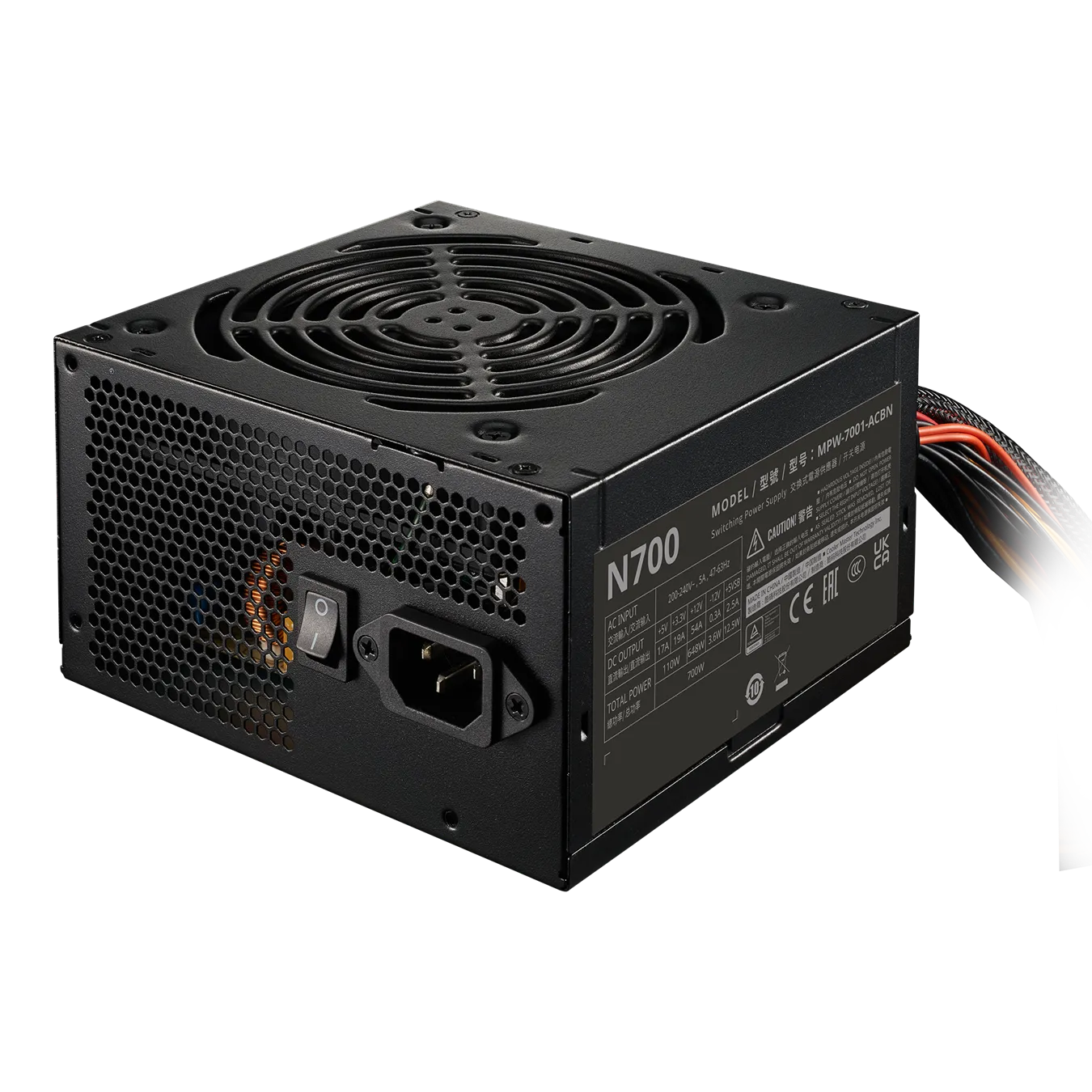 Блок питания CoolerMaster Elite NEX N500 230V Active PFC КПД > 75% 200-240V. MPW-5001-ACBN-BEU