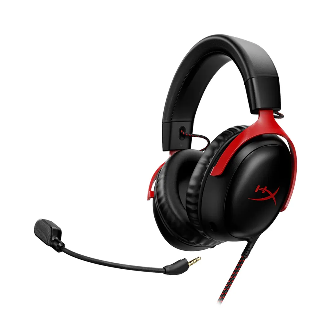 Гарнитура, HyperX, 727A9AA, Cloud III - Gaming Headset (Red), Микрофон съёмный гибкий, Динамики 53 мм, 150 мВт, 15-25000 гц, Блок управления звуком US