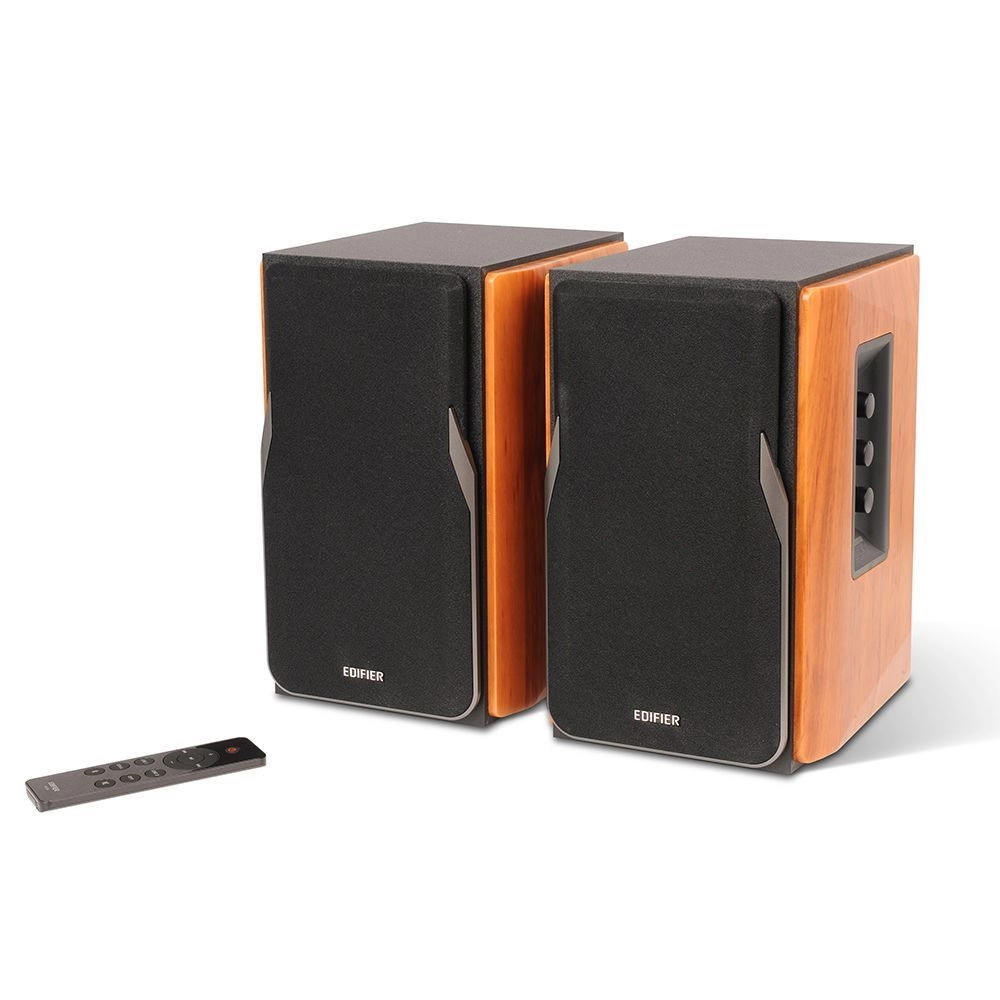 Акустическая система Bluetooth Edifier R1380DB Brown <2.0, RMS 42Вт, 55Гц-20кГц, BT, Line in, Пульт>