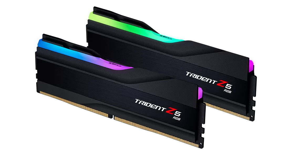 DDR5 G.Skill 64 Gb KIT Trident Z5 RGB, F5-6000J3636F32GX2-TZ5RK, DDR5, 64 GB, black ,DIMM kit <6000MHz> (2x32GB)