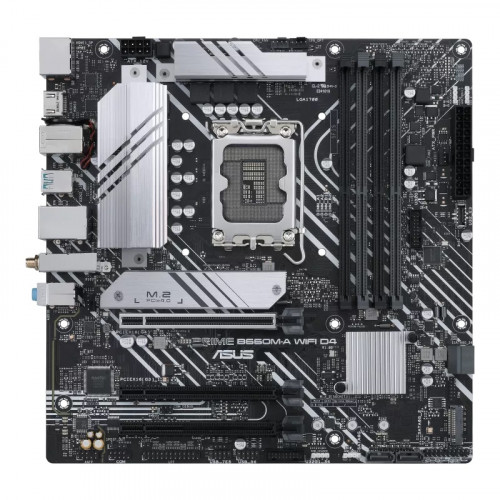 Мат.плата ASUS PRIME B660M-A WIFI D4, LGA1700 4xDDR4 4xSATA3 2xM.2 RAID 2xHDMI DP mATX