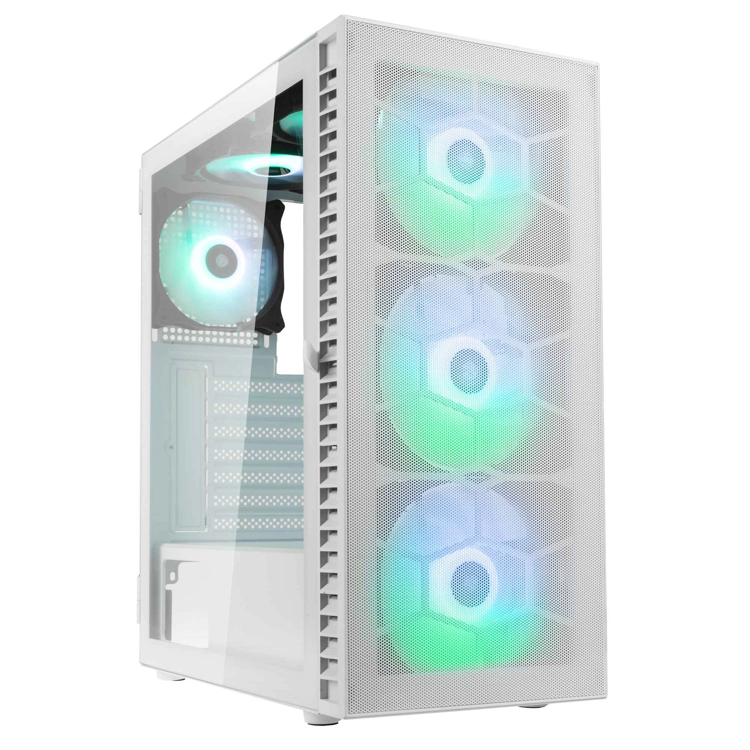 Корпус ПК без БП Kolink Observatory HF Mesh ARGB Midi Tower Case - White