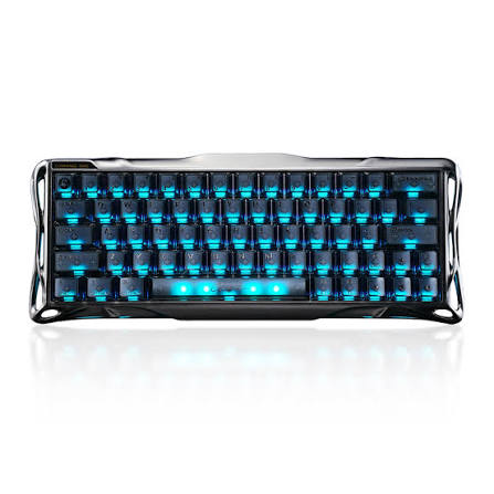 Клавиатура GravaStar Mercury V60 Pro,  Gunmetal Smok, Magnetic Switch, 64 keys EN, USB cable/ GS V60 PRO_XTAL_S_BLK