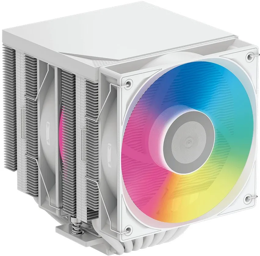 Вентилятор для процессора PCCooler RT720 TC ARGB WH TDP 270W 4-pin PWM Intel/AMD Белый
