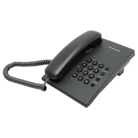 Телефон Panasonic KX-TS2350 Проводной телефон (RUB) Черный