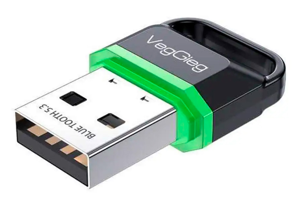Адаптер USB Bluetooth 5.3 адаптер Veggieg V-UB503, 3 Мбит/с, 20м