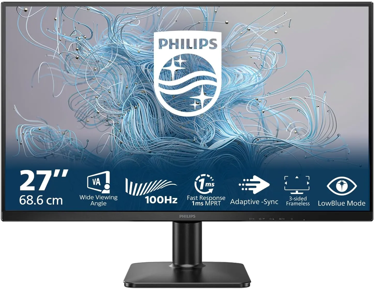 Монитор 27" PHILIPS 27E2N1110/01 IPS 1920x1080 120Hz 4мс 300кд/м 1500:1 HDMI VGA Черный