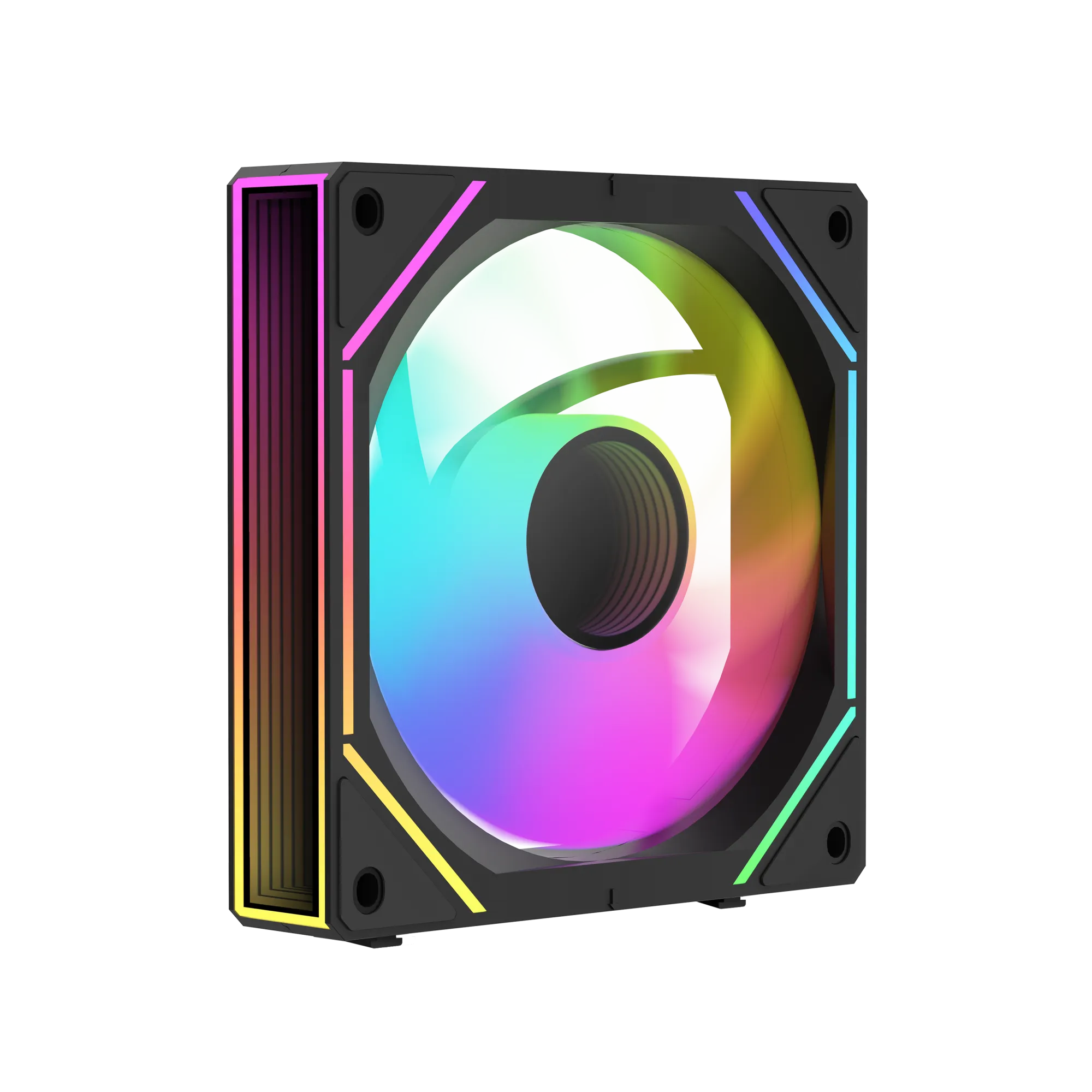 Вентилятор для корпуса Ocypus Gamma F12 UNI BK ARGB 1x(123x120x25mm), 800-1800 RPM Черный