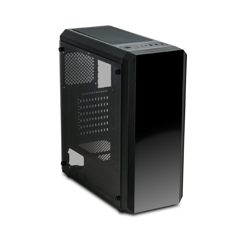 Кейс Delux, Atom, ATX, USB3.0*1/2.0*2, HD-Audio+Mic, Высота процессорного кулера до 150мм, Сталь 0.6