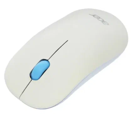Мышь Acer OMR205 USB,  Белый/голубой ,Mouse Wireless, Optical 1200 dpi, 3 button, 1AA, White/Blue