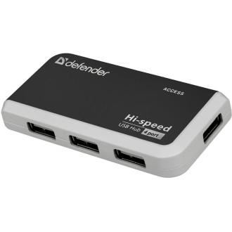 Расширитель USB Defender Quadro Infix USB2.0, 4порта HUB