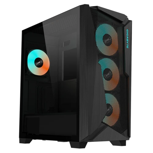 Корпус Gigabyte, C301 GLASS V2 (GB-C301G V2) 4719331553463, E-ATX/ATX/Micro ATX, 2*USB3.0, 1*USB3.1 Gen2 Type-C, HD-Audio+Mic, LED Switch, 4*Кулер 12с