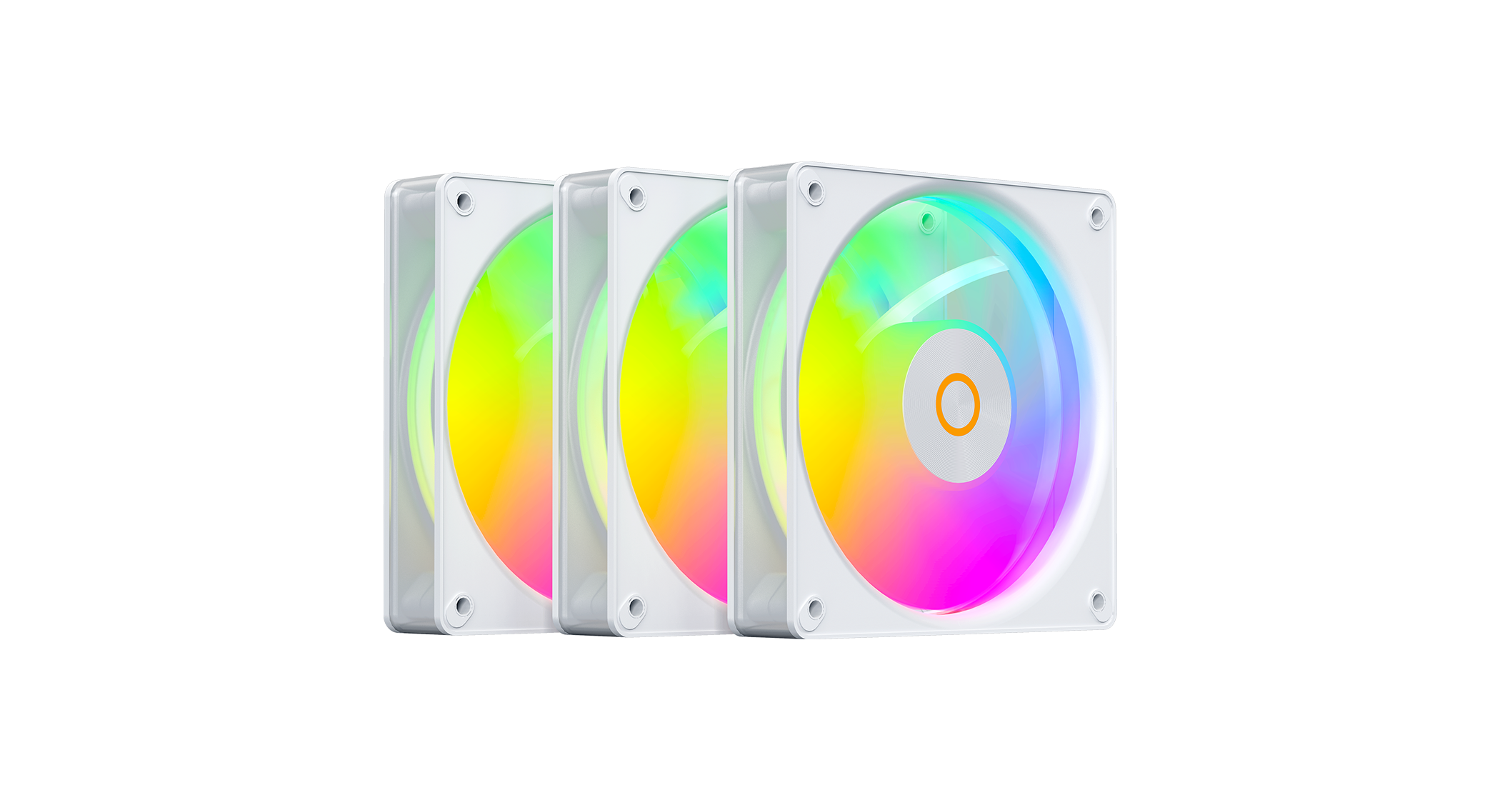 Вентилятор для корпуса Ocypus Gamma F12 Elite WH ARGB 3-IN-1 3x(120x120x25mm) 600-1800RPM Белый