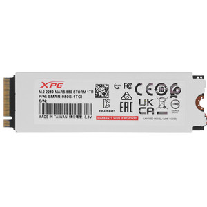 2 000 GB SSD M.2 PCIe ADATA XPG MARS 980 1 1 000.00 STORM [SMAR-980S-2TCI] TLC 3D NAND (R14000/W13000MB/s)