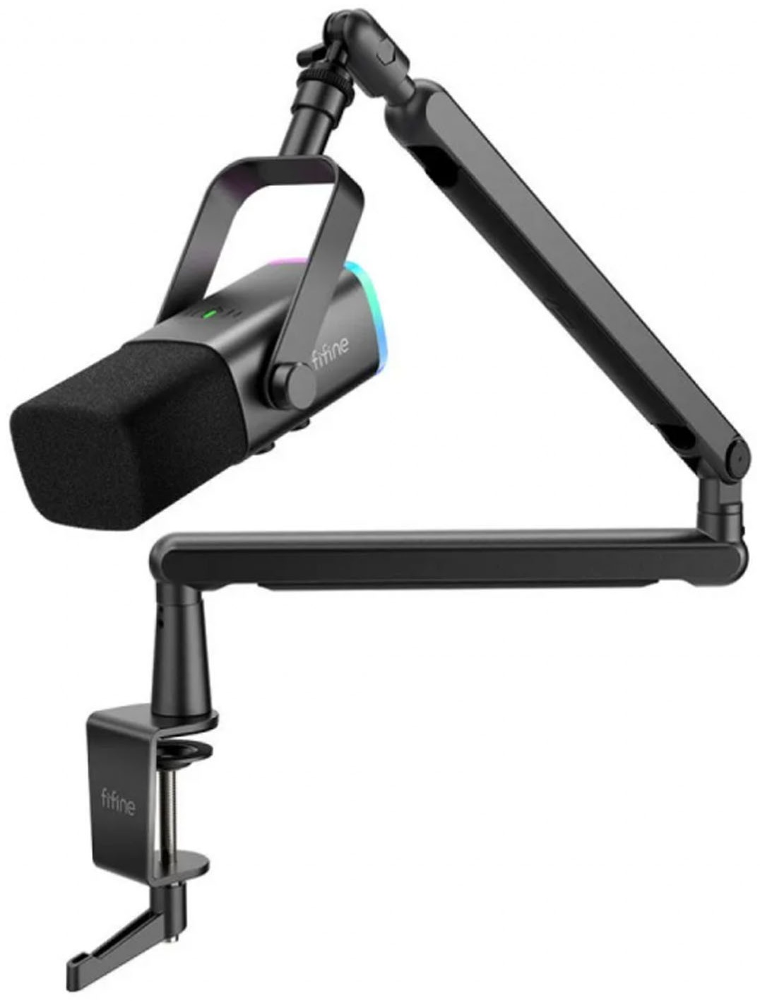 Набор Fifine TAM8 (Микрофон AM8 + пантограф BM88), чёрный