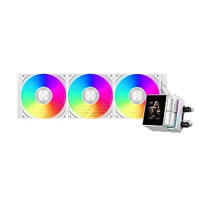 Водяное охлаждение для CPU PCCooler DT360 ARGB Display WH TDP 320W 115X/1200/1700/1851/AM4/AM5 Белый