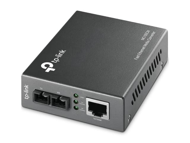 Медиаконвертер TP-Link MC100CM <10/100M RJ45 to 100M multi-mode SC fiber Converter, Full-duplex,up t