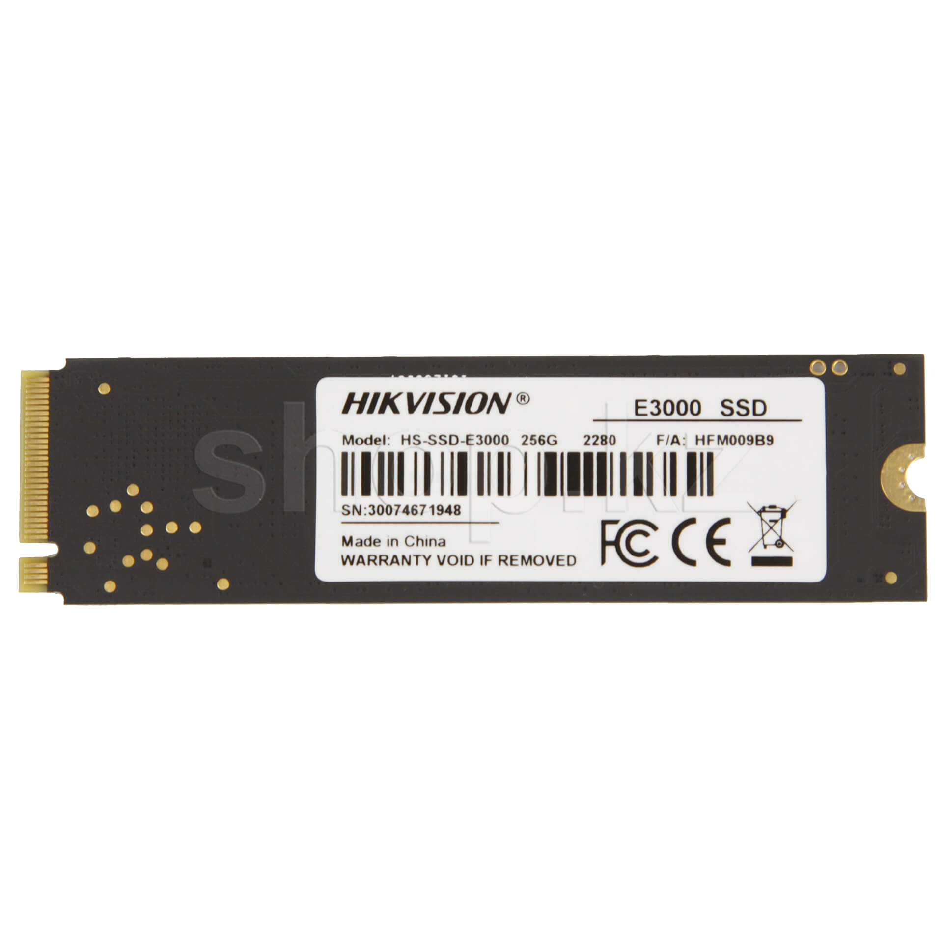 1 000 GB SSD M.2 PCIe Hikvision HS-SSD-E3000/1024G, 1 TB ,PCIe 3.0 x4, NVMe 1.3