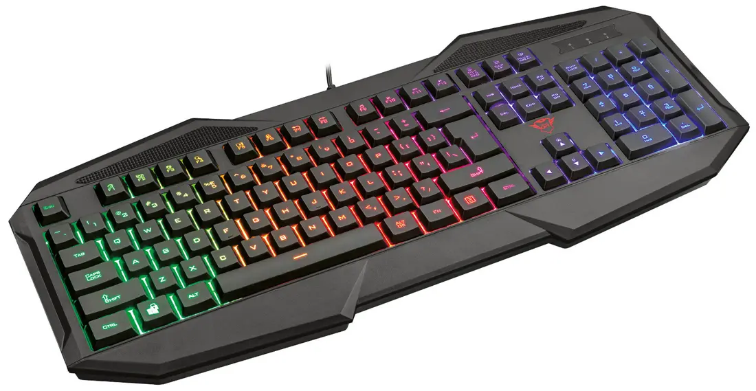 Клавиатура игровая Trust RU GXT830-RW AVONN GAMING KB черный