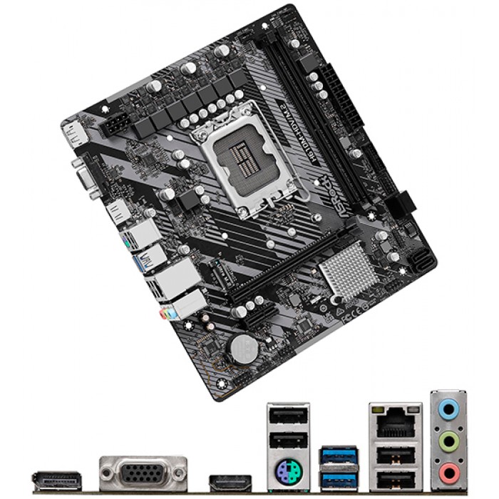 Мат.плата ASRock H610M-HDV/M.2 R2.0 LGA1700 2xDDR4 4xSATA M.2 D-Sub HDMI DP mATX