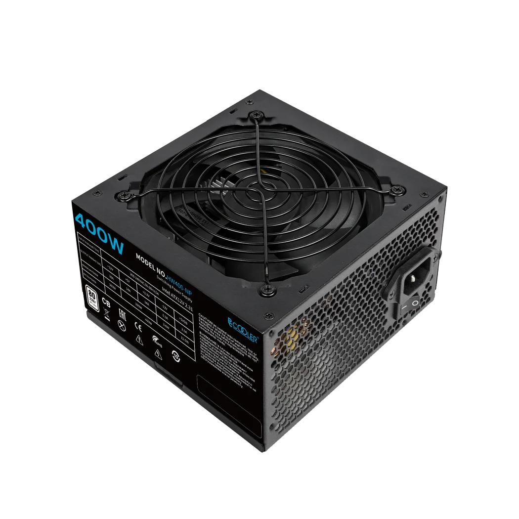 Блок питания PCCooler  HW400-NP, 400W, Non Modular, 80+, Fan 120mm, HW400-NP