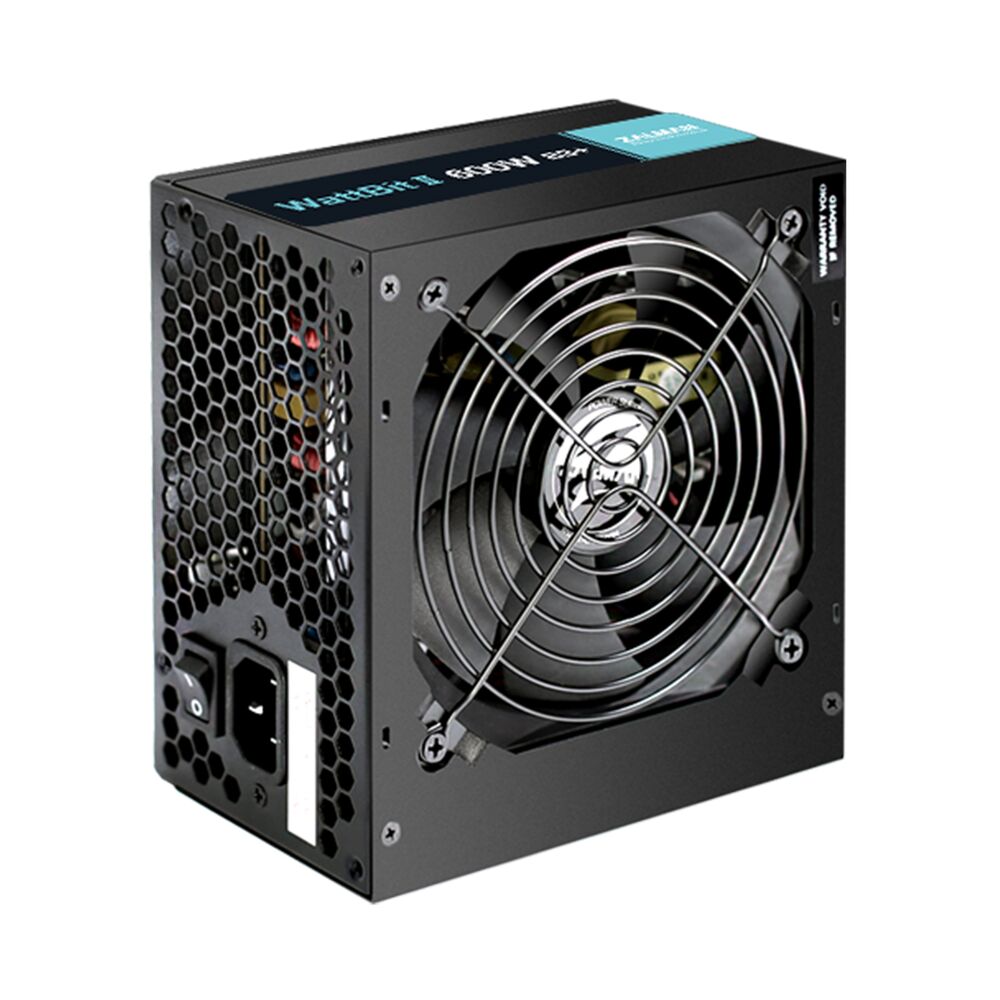 Блок питания  Zalman Wattbit II 600W, ZM600-XEII, 600W, ATX, 20+4pin, 4+4pin, 2*PCI-E 6+2 pin, 4*SATA, 3*Molex, Черный (2 года)