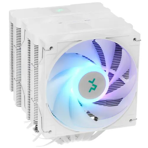 Кулер для процессора, Deepcool, AG620 DIGITAL WH R-AG620-WHADMN-G-2, Intel 1700/1200/115х и AMD AM5/AM4, 260W, 2*120мм ARGB, 300-1950±10%/об/м, 67.88C