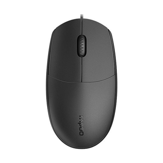 Мышь Rapoo, N1200, Оптическая, 1000dpi, USB, Длина кабеля 1,5 метра, Чёрный