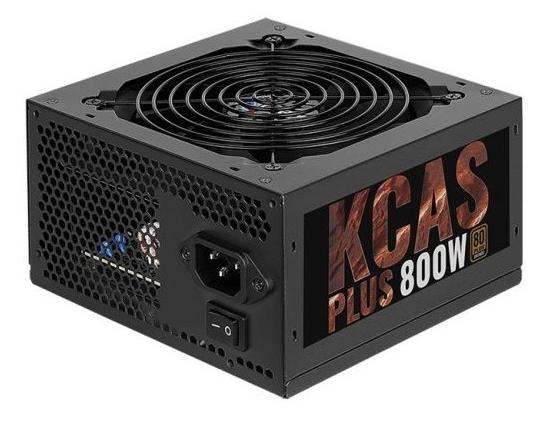 Блок питания, Aerocool, KCAS PLUS 800W, 800W, ATX, Bronze, APFC, 20+4pin, 4+4pin, 7*Sata, 4*Molex, 4