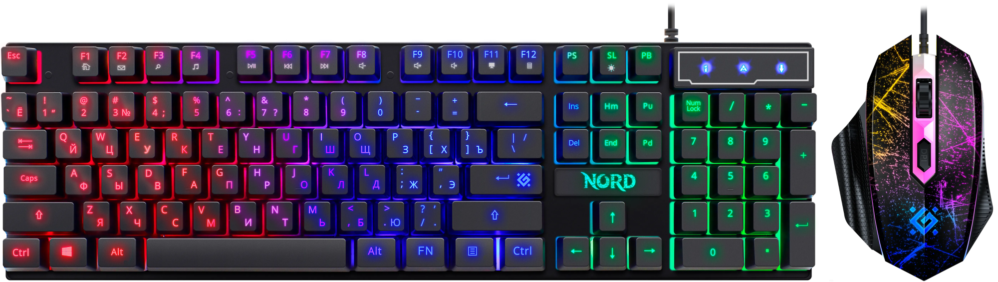 Комплект игровой Defender Nord GS-959 RU черный