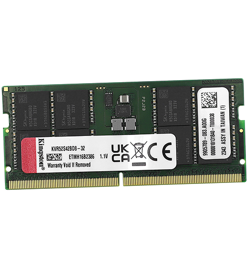 SODIMM DDR5 32GB Kingston, KVR52S42BD8-32, DDR5, 32 GB ,SO-DIMM <5200MHz> CL42