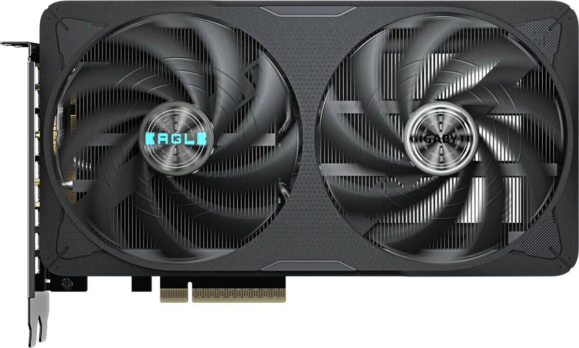 Видеокарта 16 Gb Gigabyte RTX5060Ti EAGLE OC 16G (GV-N506TEAGLE OC-16GD) (4719331356071), GDDR7, 128bit, 1-HDMI, 3-DP, Windforce 2X Fan, 215*122*40 мм