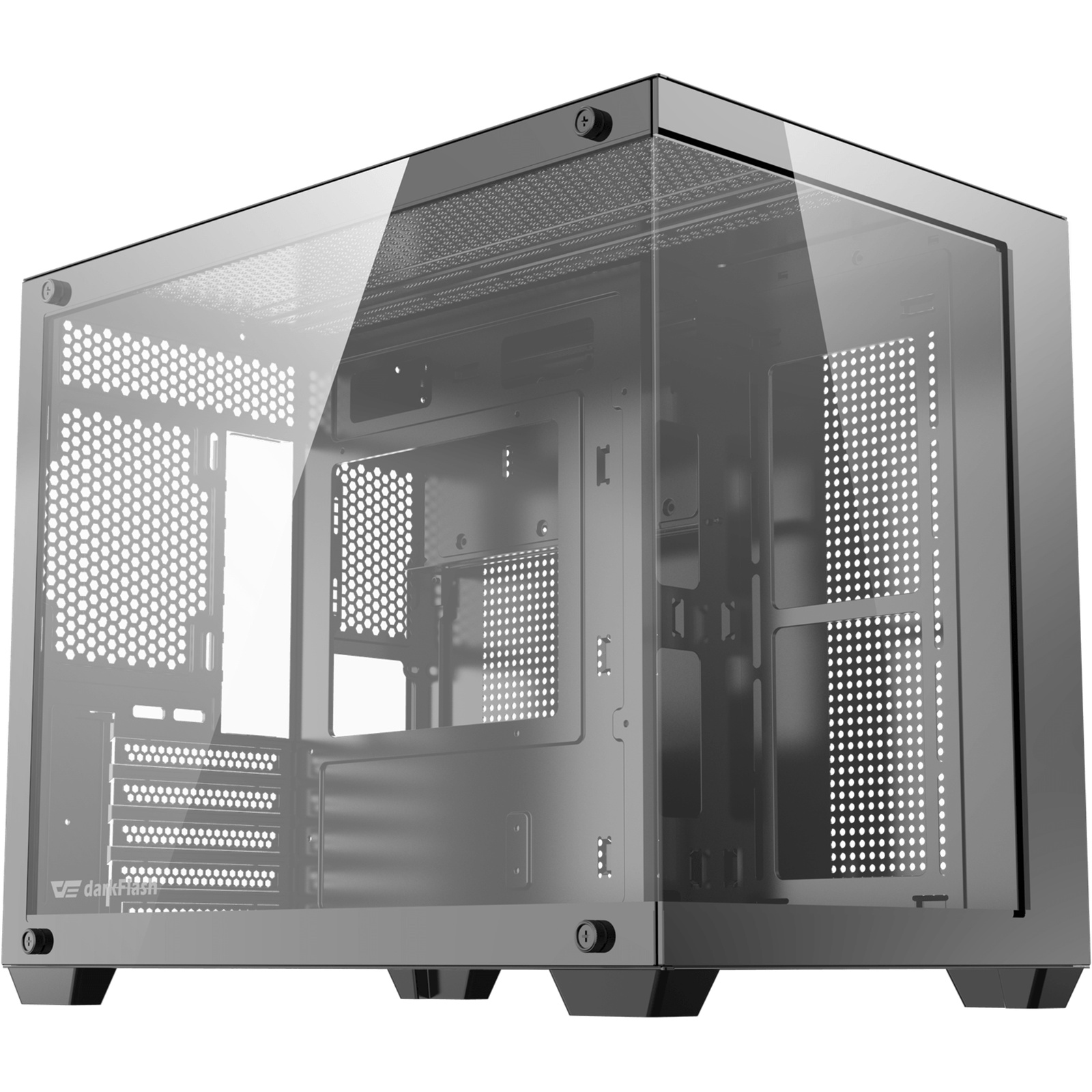 Корпус ПК без БП DarkFlash B275 PRO, Black, mATX