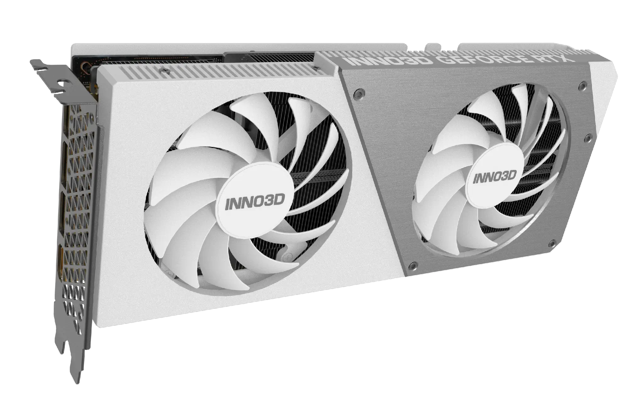 Видеокарта 12 Gb Inno3D RTX4070 SUPER Twin X2 OC WHITE, 12G GDDR6X 192bit HDMI 3xDP N407S2-126XX-186162W