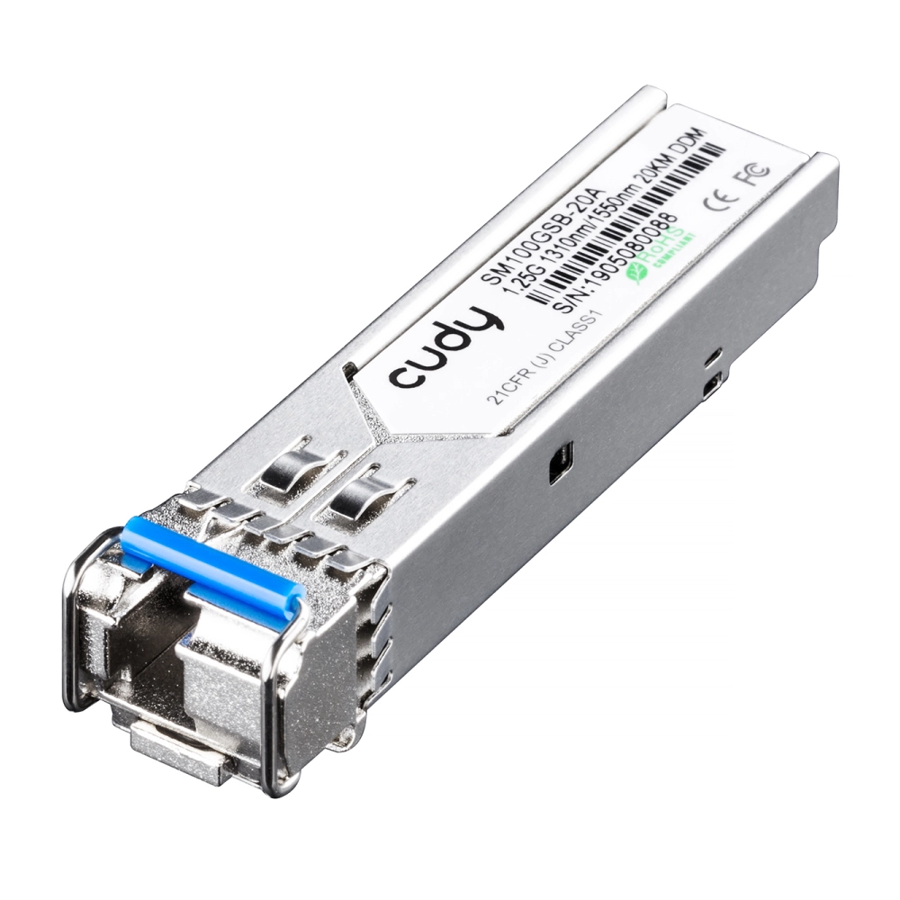 Оптический транссивер GbE SFP  WDM <Single Mode, Single Fiber, 2612-T TX1310/1550 nm, 2613-R TX1550/