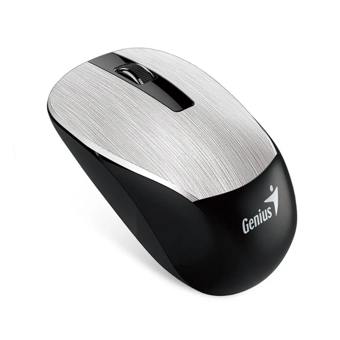 Мышь, Genius, NX-7015, 3D, СЕРЕБРИСТАЯ 1600dpi, Беcпроводная 2.4ГГц,