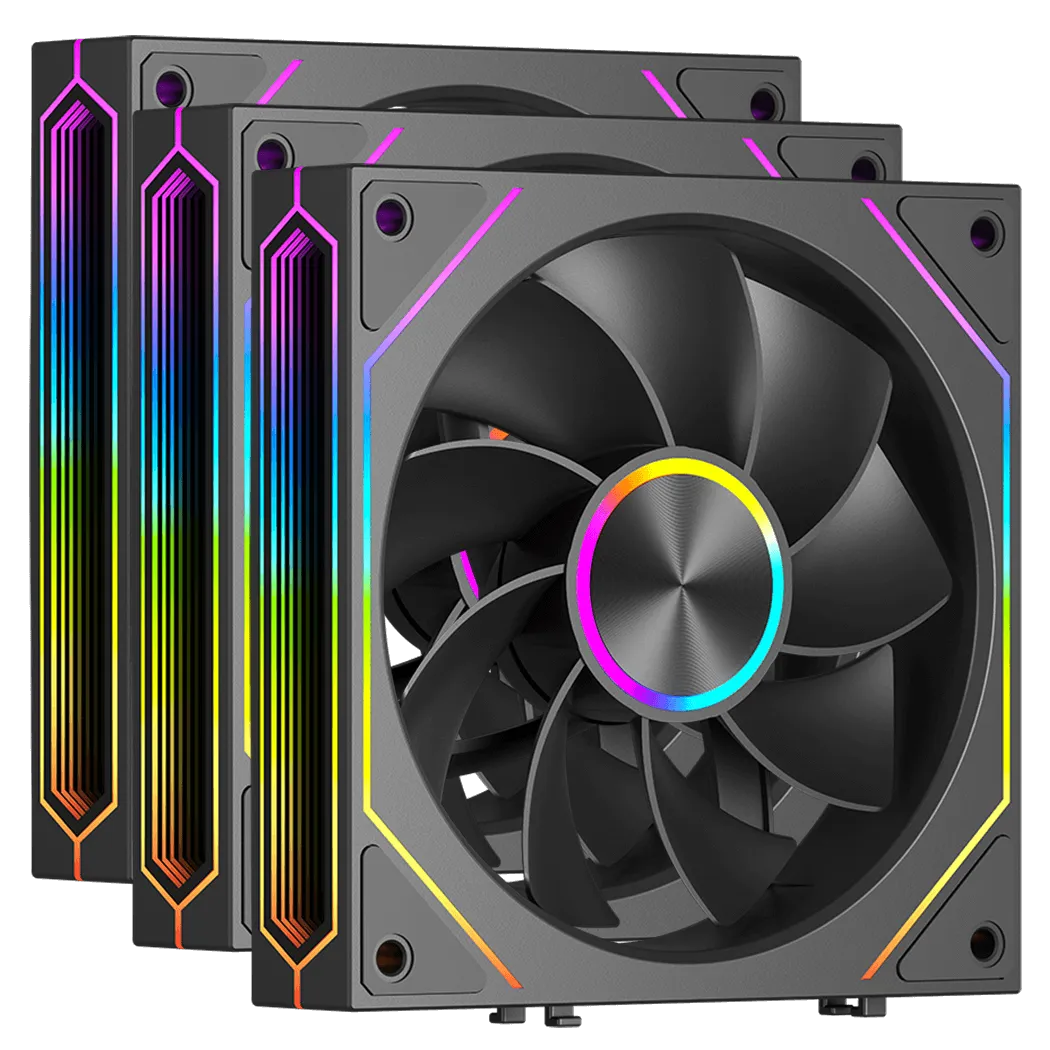 Вентилятор для корпуса PCCooler F3 X120R ARGB BK 3IN1 3x120mm 800-1800±10% RPM Black