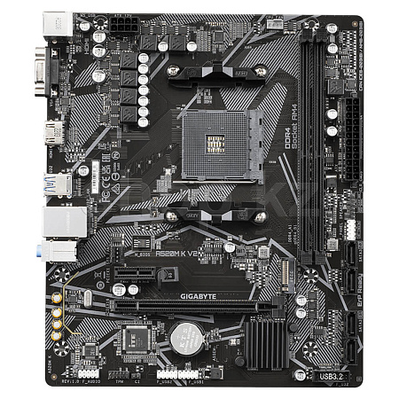 Мат.плата AMD Gigabyte A520M K V2 ,MB Socket AM4, MATX, AMD A520 (VGA+HDMI) 2DDR4, PCIx16,PCIx1