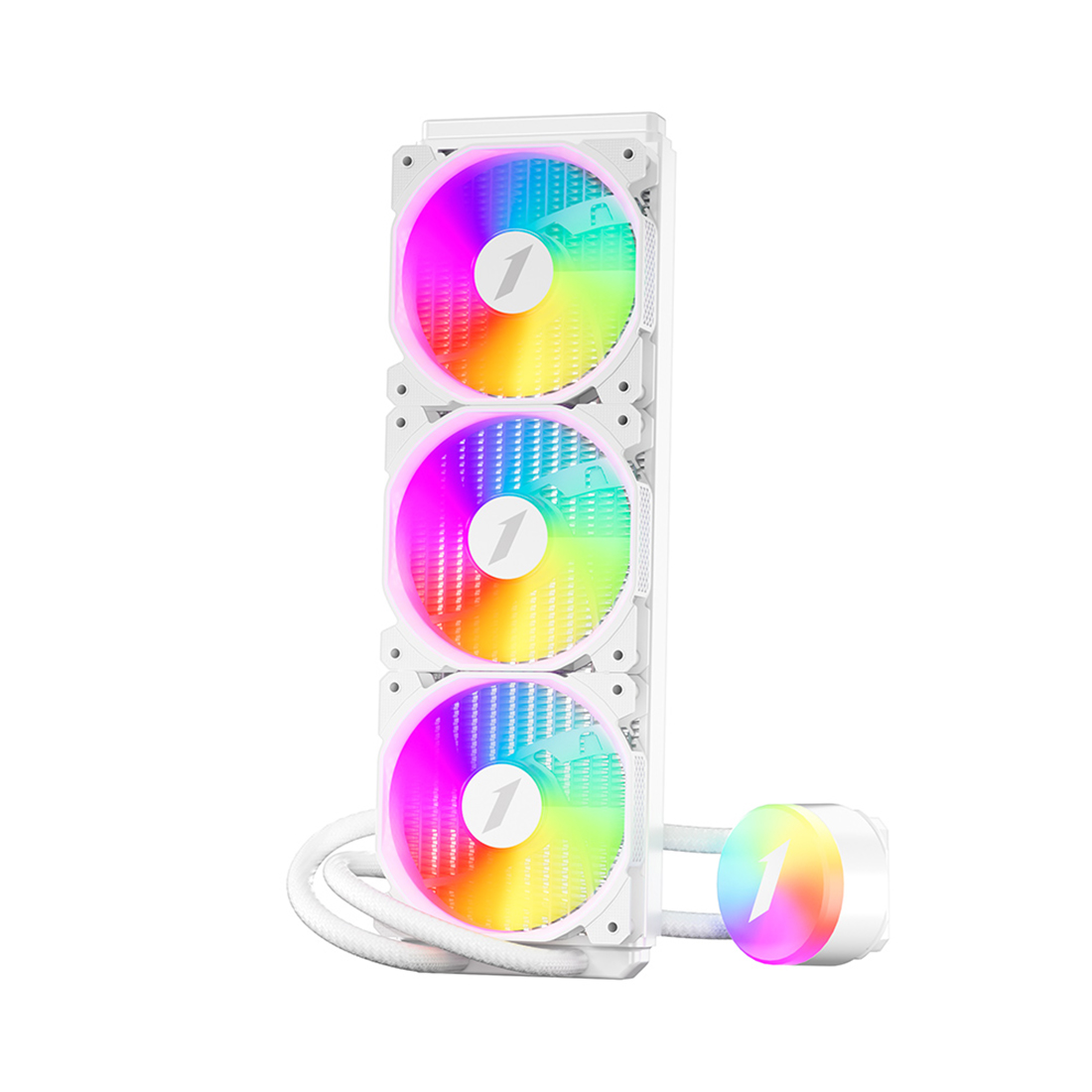 Система водяного охлаждения процессора 1STPLAYER, TS2 360 WHITE, 3pin + ARGB, 4pin + ARGB, 2500 об/м