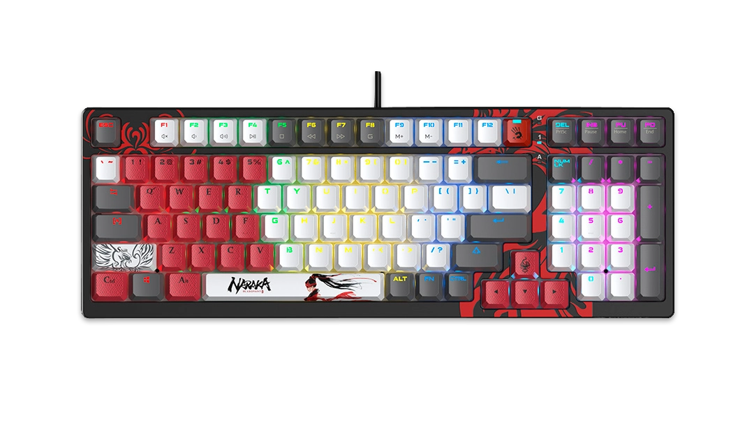 Клавиатура игровая Bloody S98-Naraka <USB, механическая, 1,8м>