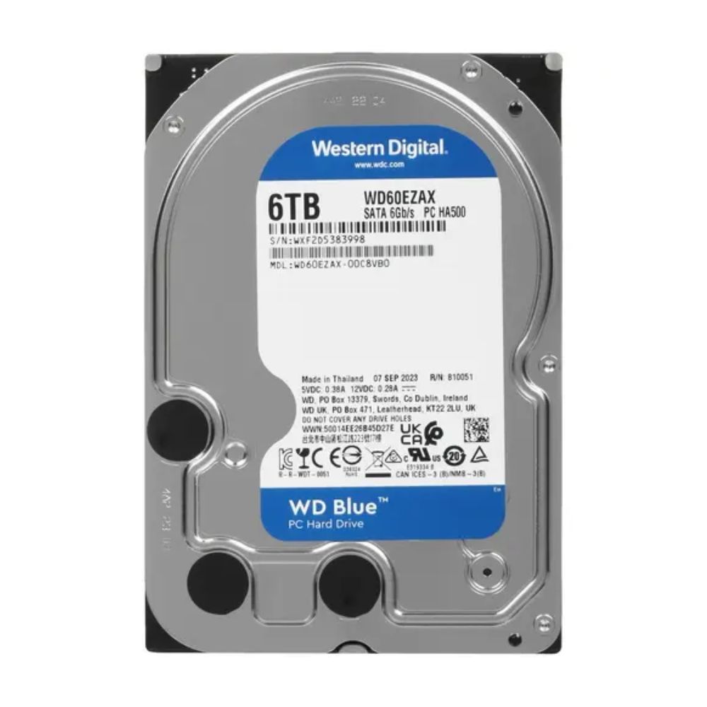 Винчестер 6 Tb Western Digital Blue SATA 6Gb/s 256Mb 5400rpm WD60EZAX