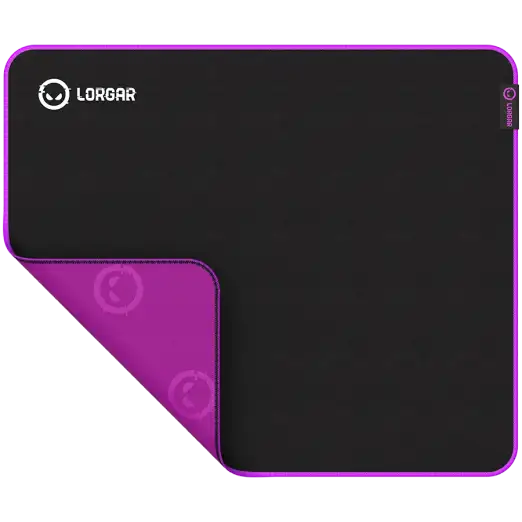 Lorgar Main 315, Gaming mouse pad, High-speed surface, Purple anti-slip rubber base, size: 500mm x 420mm x 3mm, weight 0.39kg/LRG-GMP315