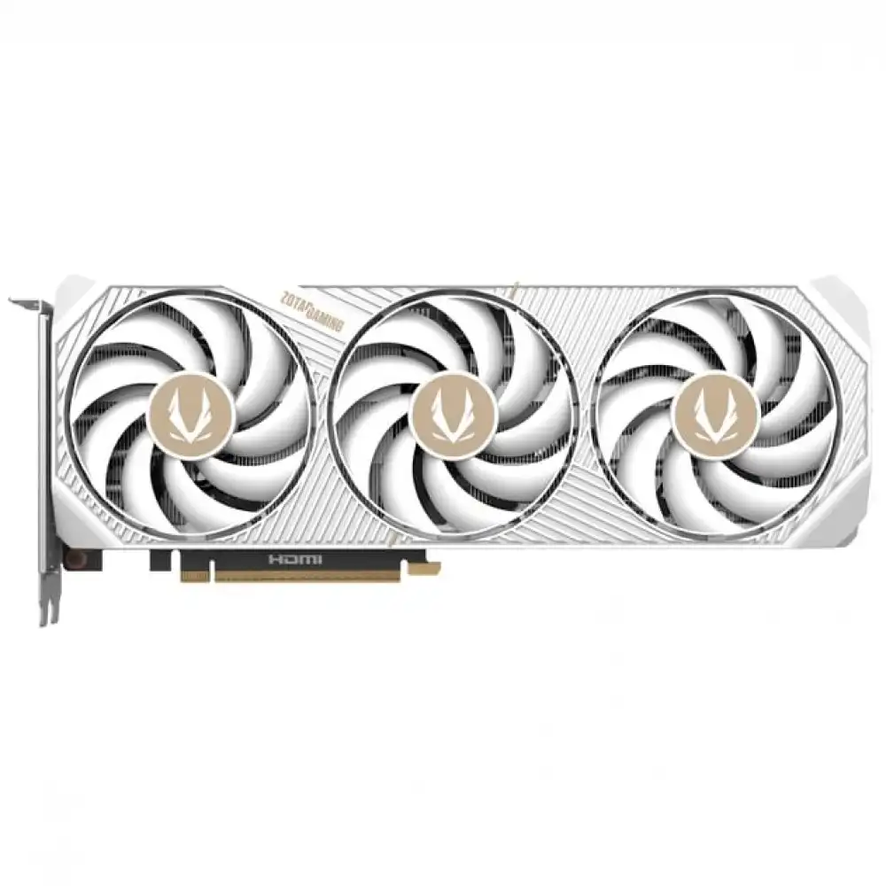 Видеокарта 12 Gb ZOTAC RTX 5070 AMP WHITE ED, 12 GB ,GPU NVIDIA,, HDMI/3DP,GDDR7/192-bit, [ZT-B50700FQ-10P]