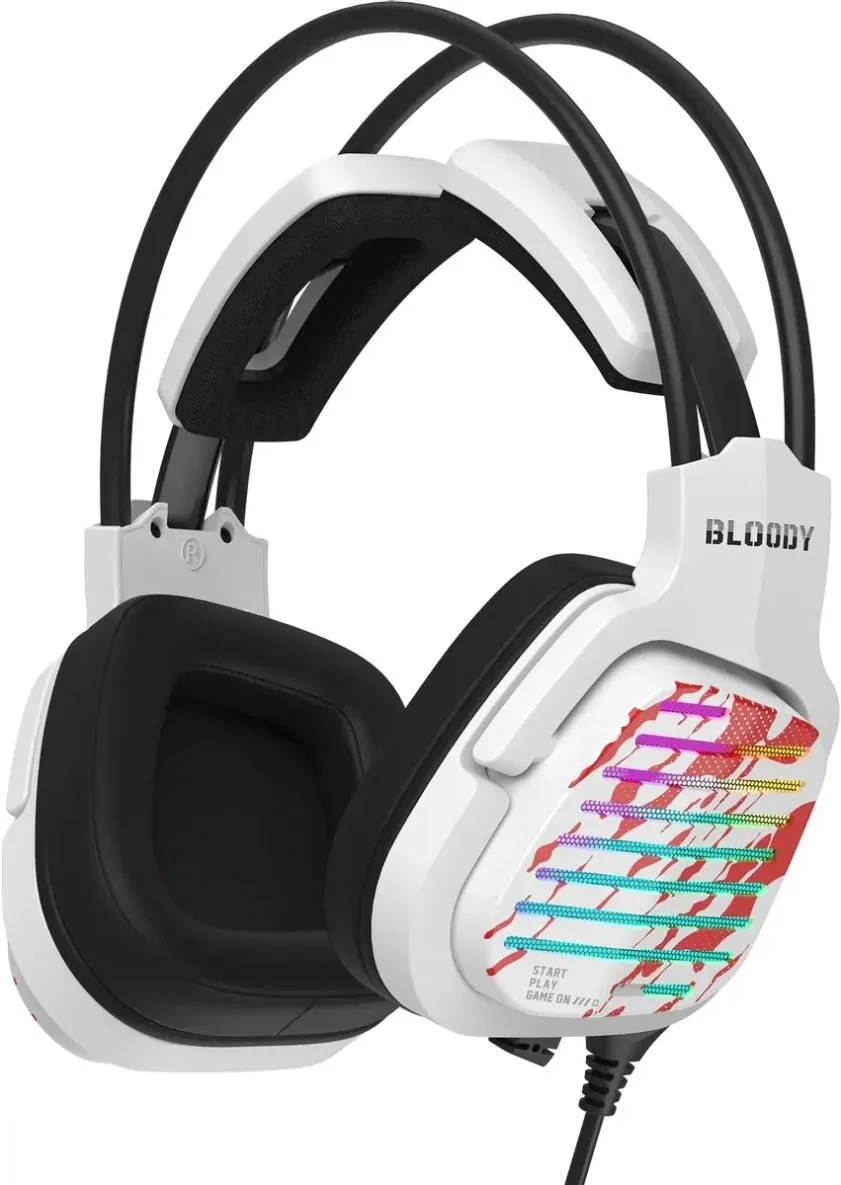 Наушники+микрофон игровые Bloody G565 Energy White