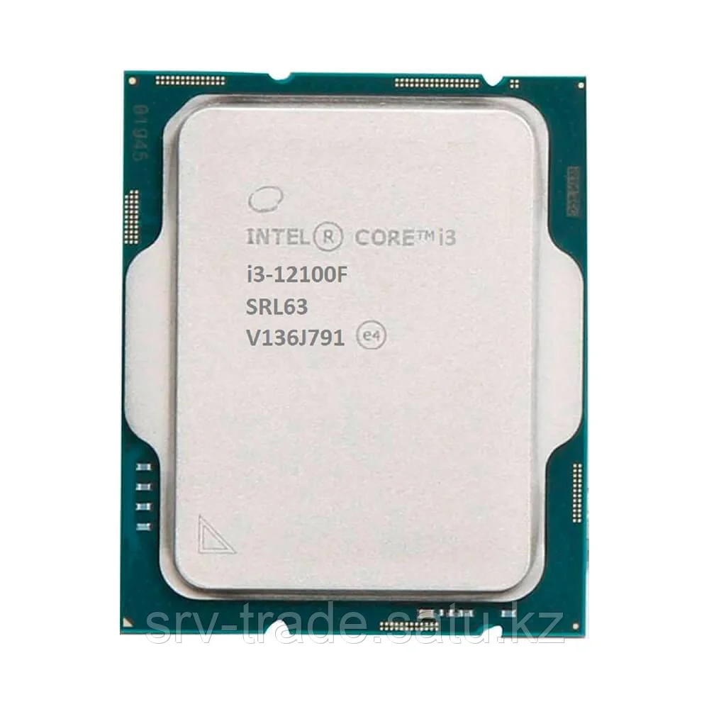 Процессор S-1700 Intel Core i3-12100F 3.3/4.3GHz (4.3GHz) 4/8 Alder Lake 58W FCLGA1700 OEM