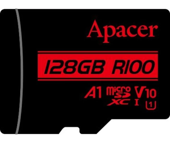 Карта памяти Apacer, AP128GMCSX10UB-RA, microSDXC 128GB, U1 V10 A1 R100