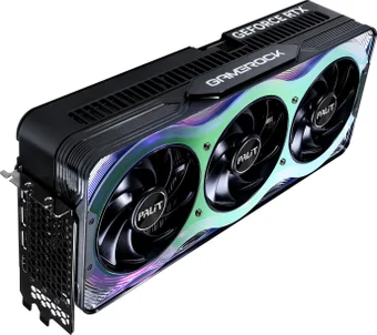 Видеокарта 16 Gb PALIT RTX5080 GAMEROCK OC 16GB (4710562244885), (NE75080T19T2-GB2030G), GDDR7, 256bit, 3-DP, HDMI, 331.9*150*70.4 мм, Цветная коробка